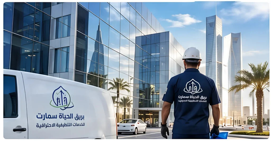 تنظيف واجهات زجاج وكلادينج